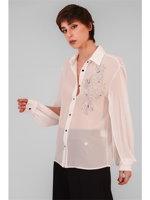 Camicia in georgette Love To Love by Gai Mattiolo | LV1934BIANCO